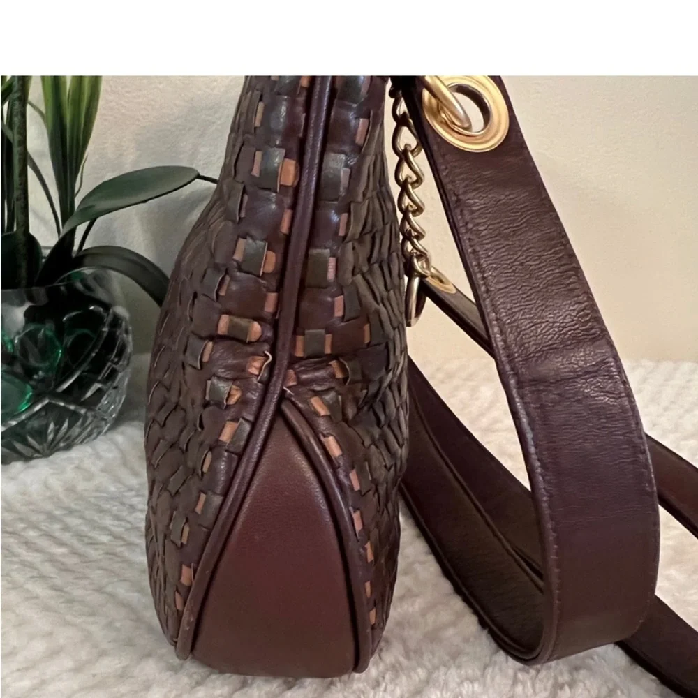 🩷 Vintage Oleg Cassini woven leather purse vintage💚🩷💚